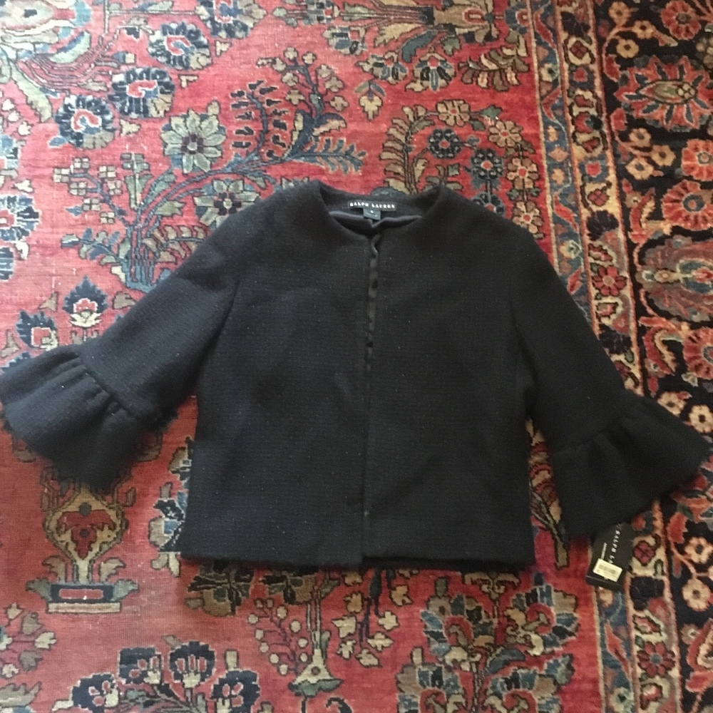 Ralph Lauren Capped Sleeve Jacket, Size 8